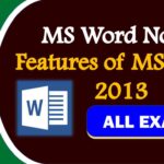 Features of ms word