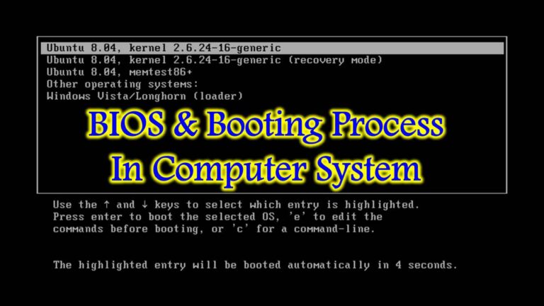 booting process in computer
